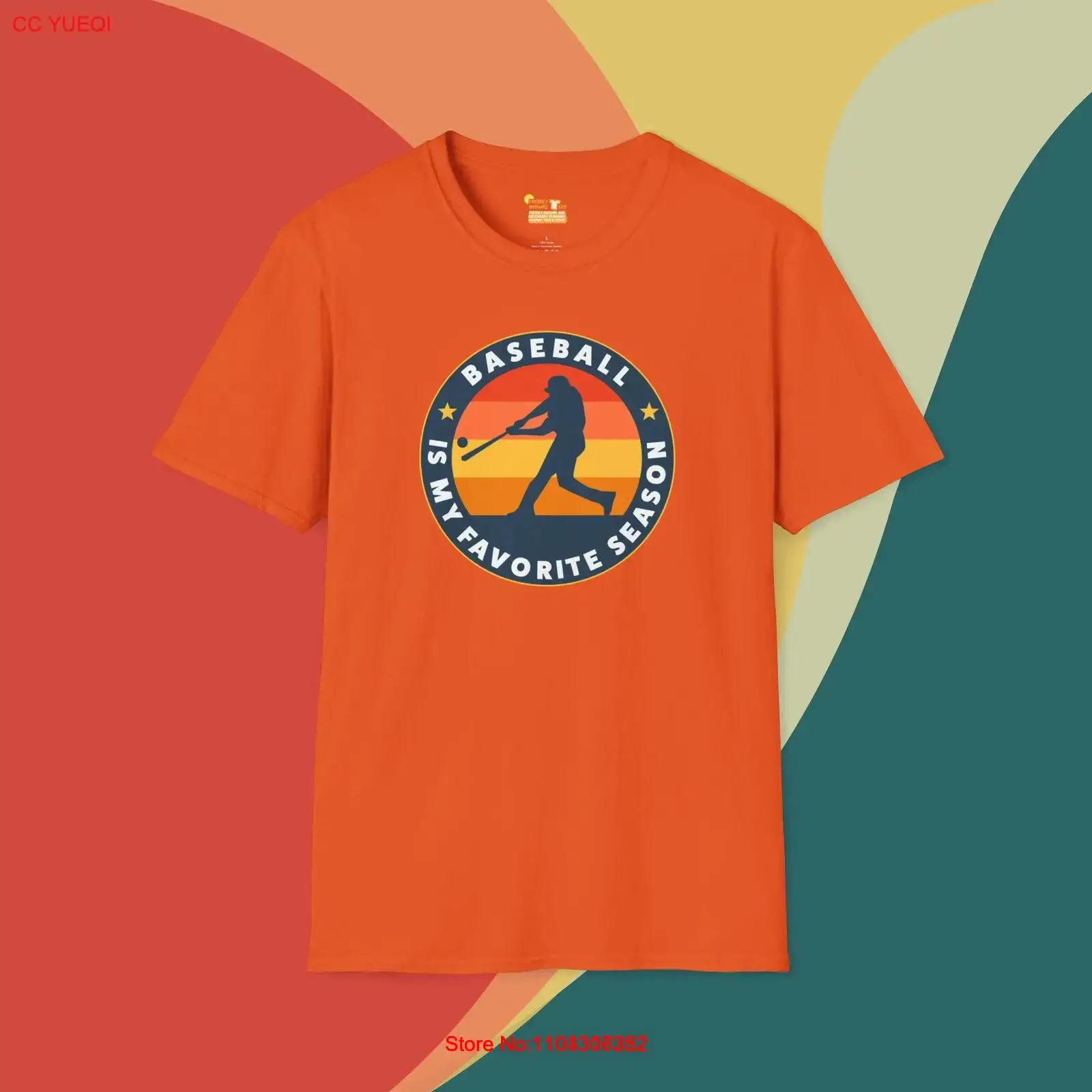 Baseball Is My Favorite Season Retro Graphic Tee