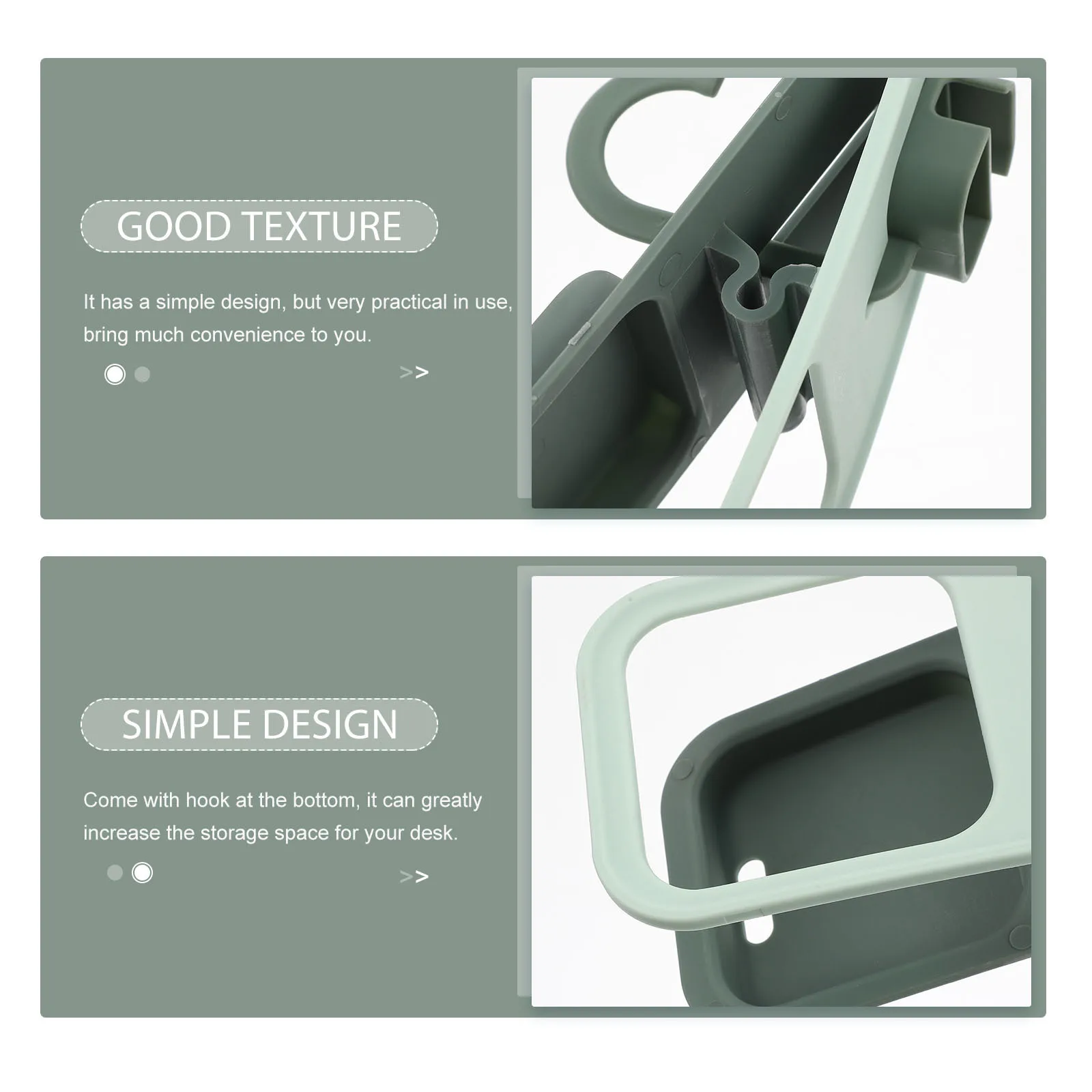 

Desktop Cup Holder Clip On Table Side Bottle Stand For Office Classroom Hospital Bus Train Multi-Use Desk Storage