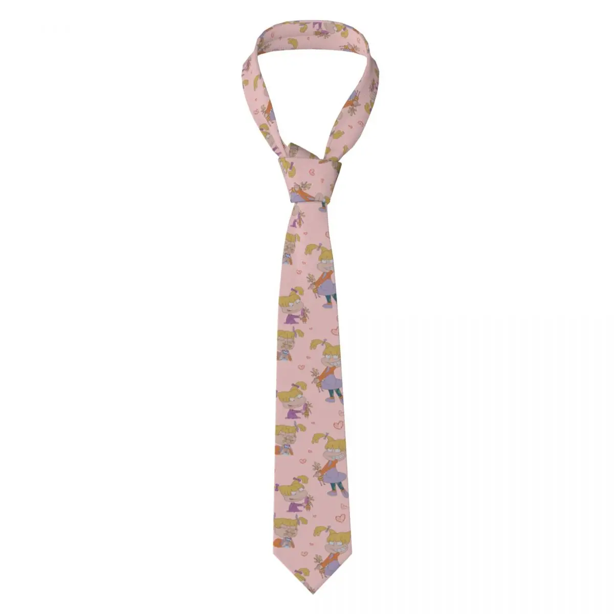 

Custom Formal Angelica And Cynthia Necktie for Men Silk R-Rugrats Business Neck Tie