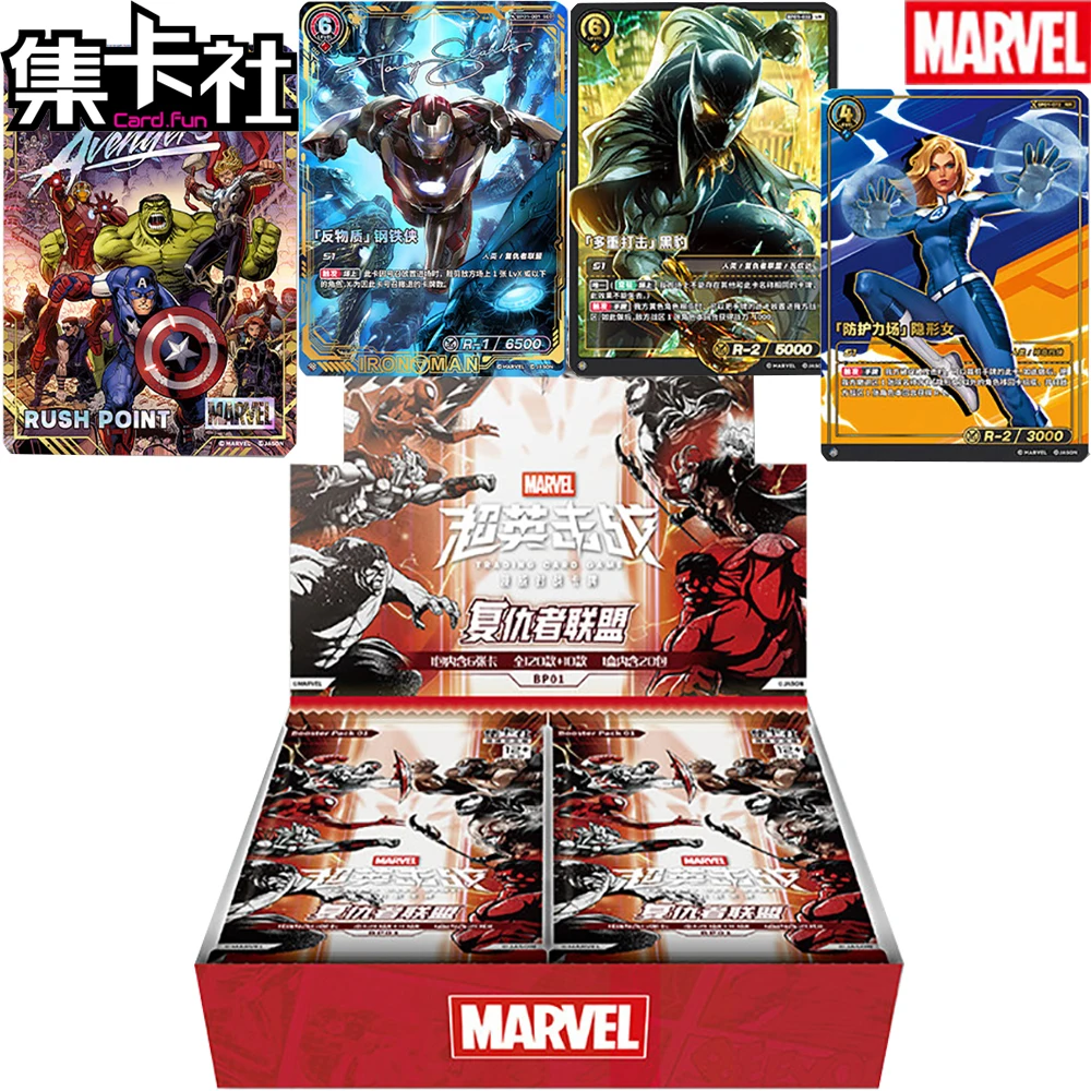 tarjetas-coleccionables-originales-cardfun-marvel-los-vengadores-diseno-Unico-de-moda-de-dibujos-animados-personajes-exquisitos-tarjetas-raras-de-regalo