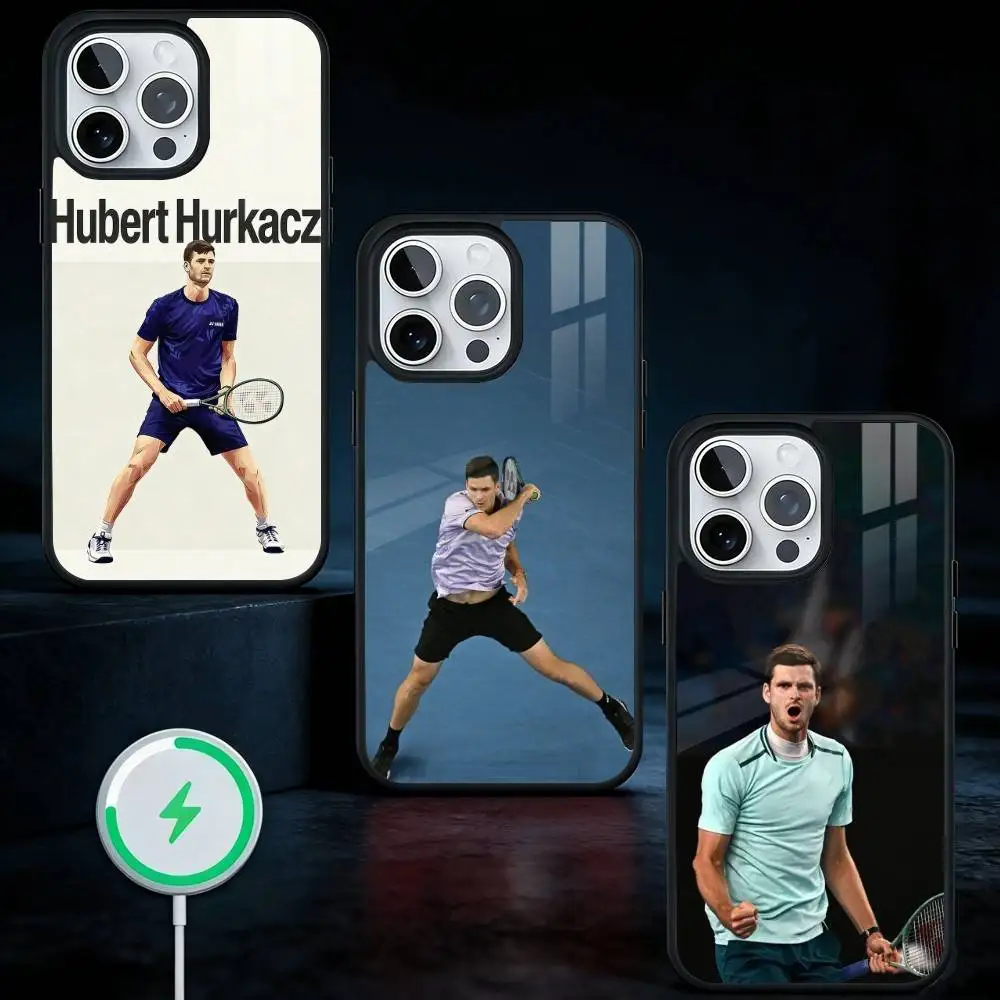 

tennis player H-Hubert H-Hurkacz Phone Case For iPhone17,16,15,14,13 Plus,Pro Max Magnetic For Magsafe Wireless Charging