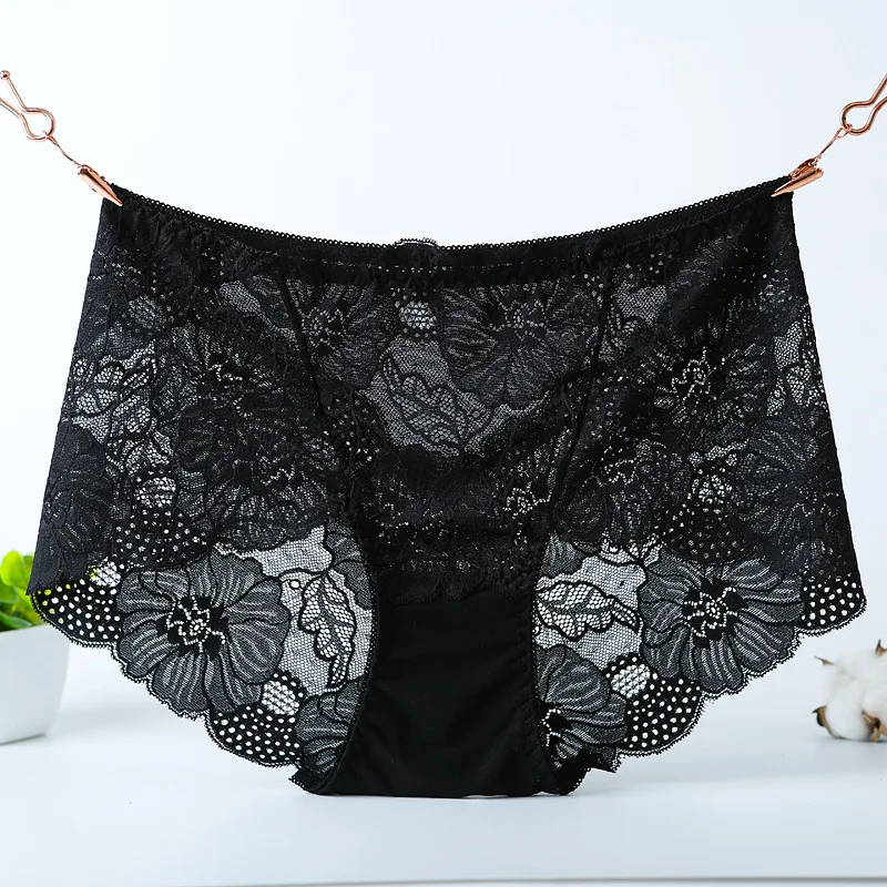 XXL Lingerie Women\'s Panties Womens Briefs Panty Sexy Lace Plus Size Female Underwear Big Size Lady Sexy Panty