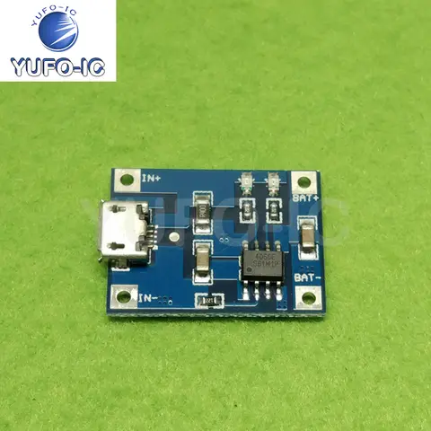 Free Ship 5pcs TP4056 1A Lithium Battery For Charging The Charging Module Chong Dian Qi Micro Interface Mike USB
