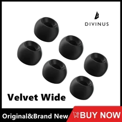 DIVINUS Velvet Wide Bore Silicone Earphone Eartips For 4-6mm Nozzle, Soft Deeply Ear Tips For Earbuds Tanchjim 4U,Davinci AFUL