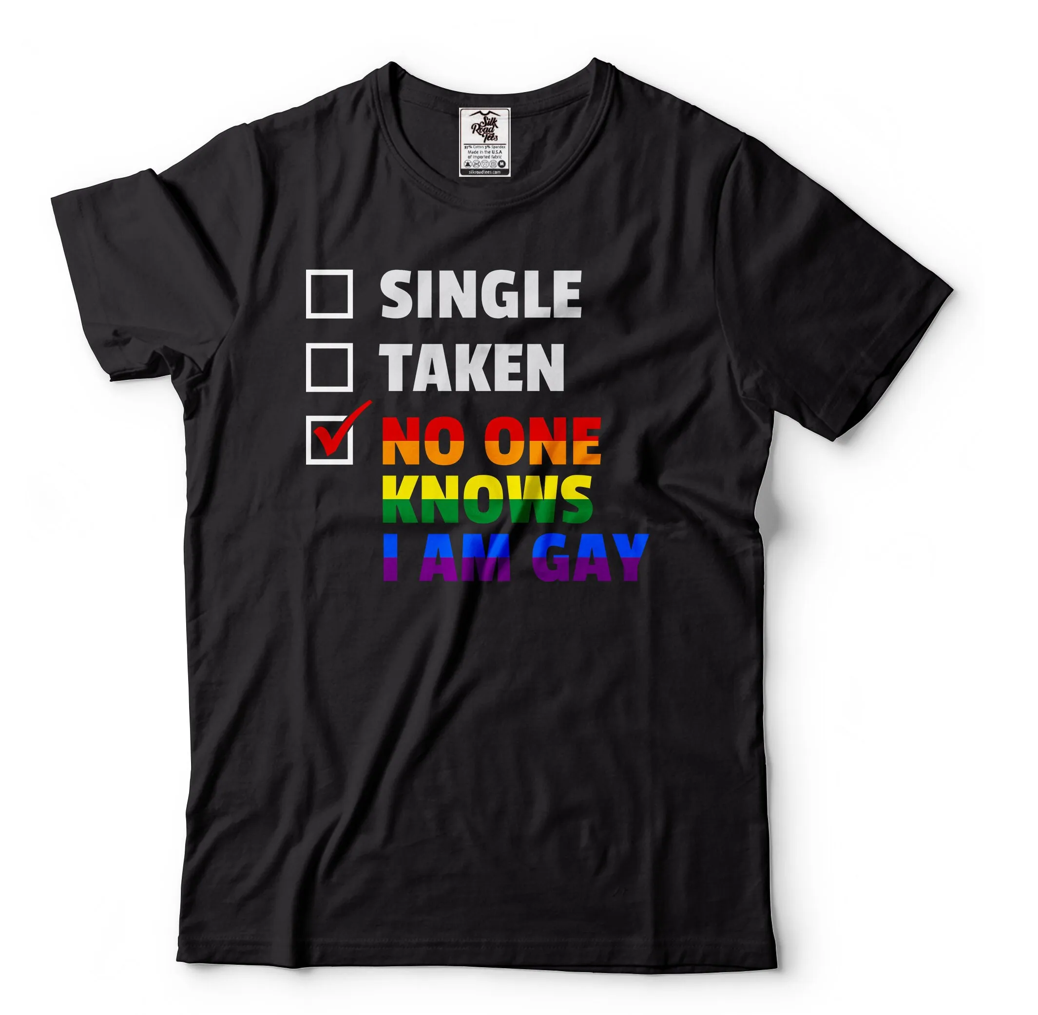 Funny No One Knows I Am Gay T Shirt Lgbt Pride Rainbow Ally S Community Ideas