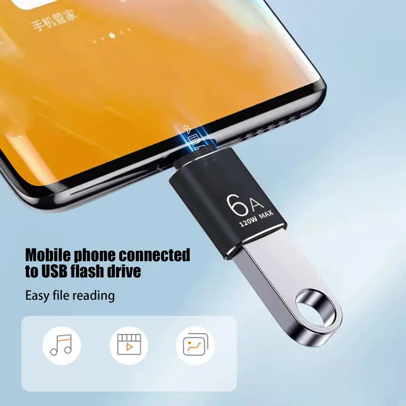 USB C To USB Adapter Versatile C Port To USB Adapter USB C To USB Female Adapter Portable Type C OTG Adapter USB C Converte For