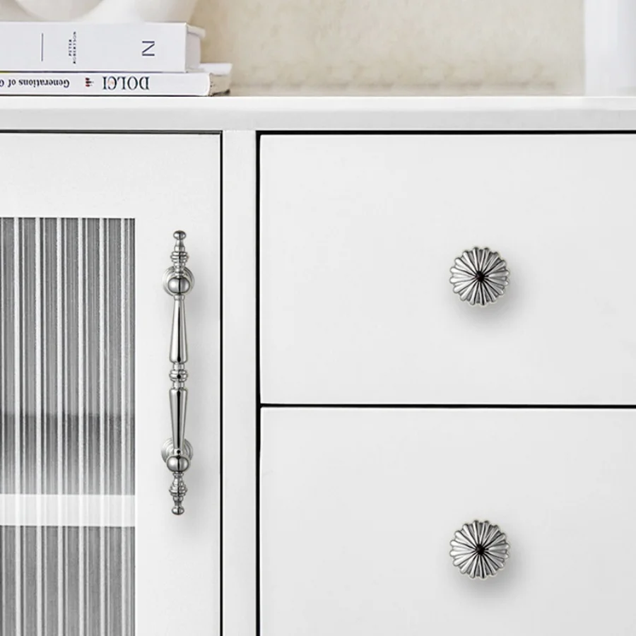Maniglia per porta in stile francese, armadio da cucina, cassetto, maniglia solida, maniglia per mobili, hardware per armadio moderno europeo