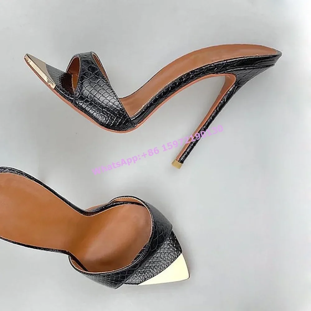 Black Snakeskin Sli… - image