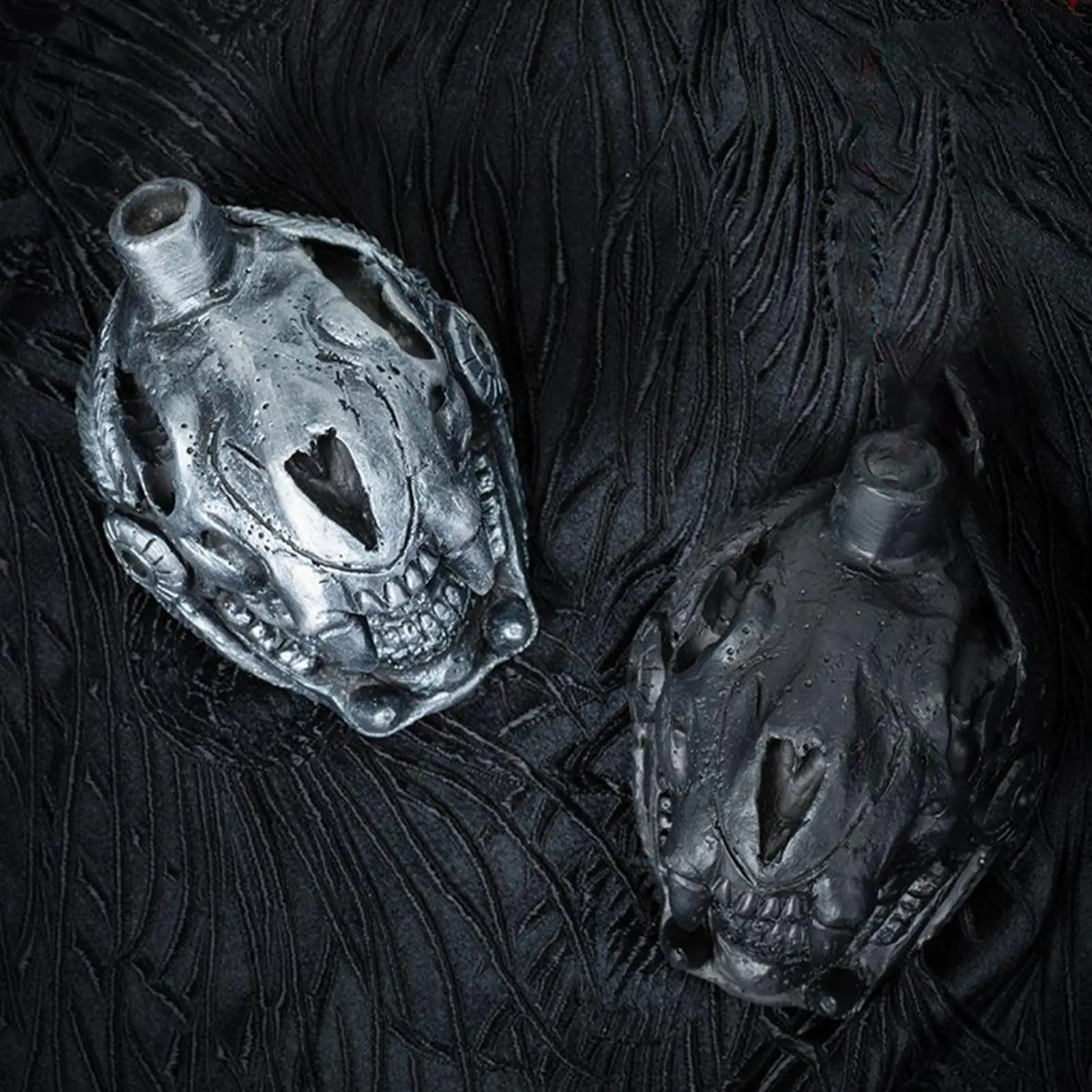 

Свисток выживания с черепом, коллекционный свисток для самообороны, портативный многоразовый свисток в форме черепа, аксессуары для выживания в кемпинге