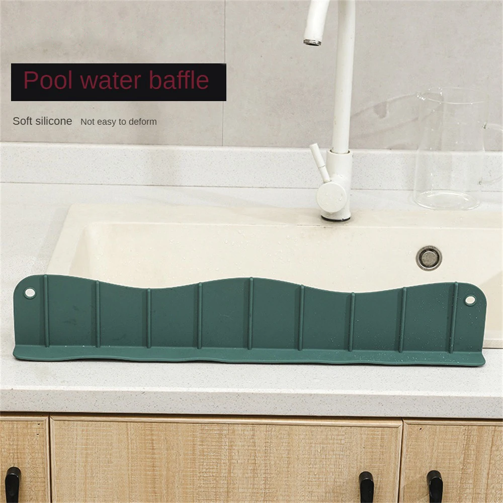 Water Baffles Waterproof And Splash-proof Heightening Silica Gel Kitchen Periphereies Water Blocking Board Soft Silicone