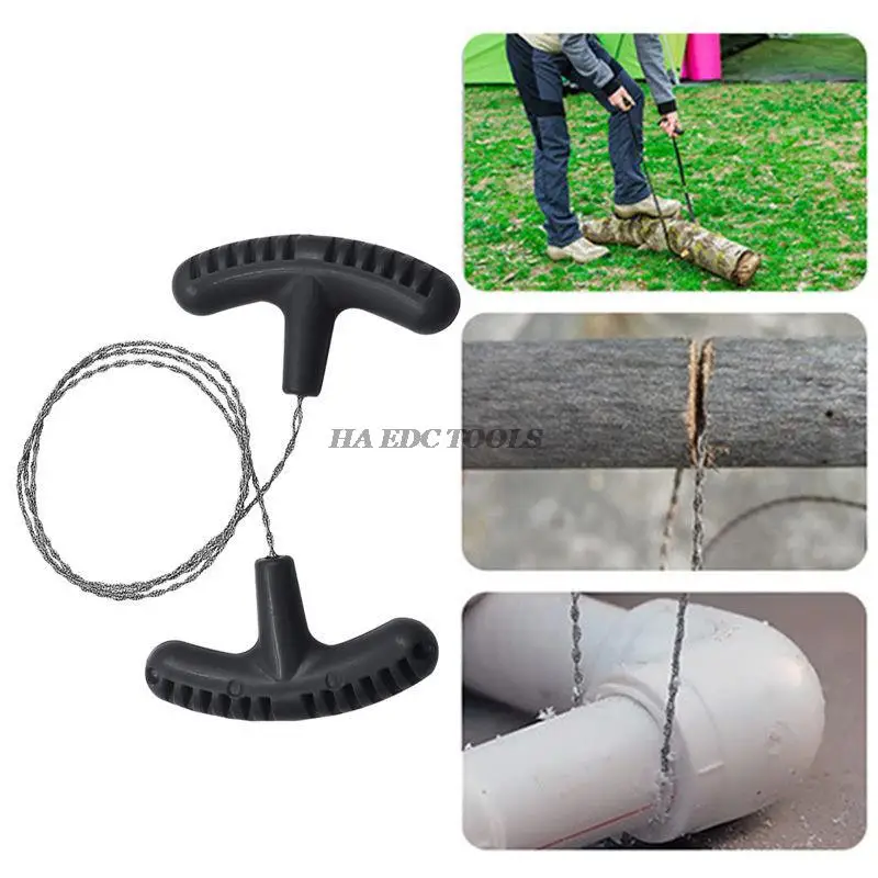 Saw Wire EDC Emergency Survival Gear Outdoor Plastic Steel Ring Scroll Travel Camping Hiking Hunting Climbing Survival Tool Kit