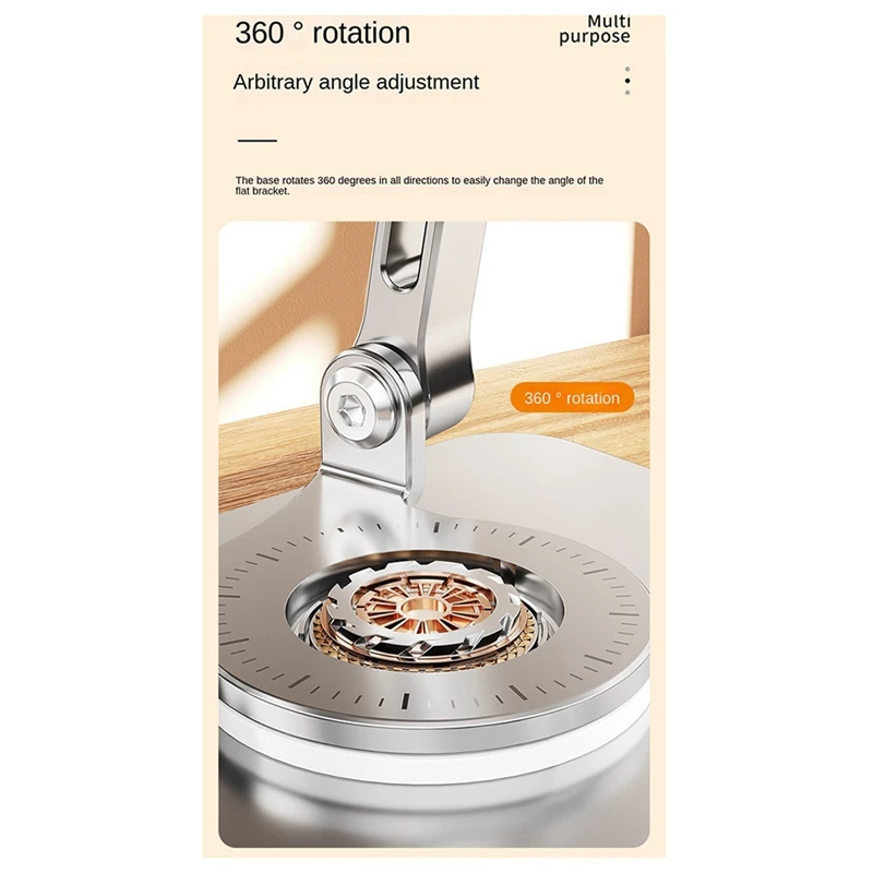 360° Rotation Tablet Holder Stand Height Adjustable Folding Mini Desk Stand