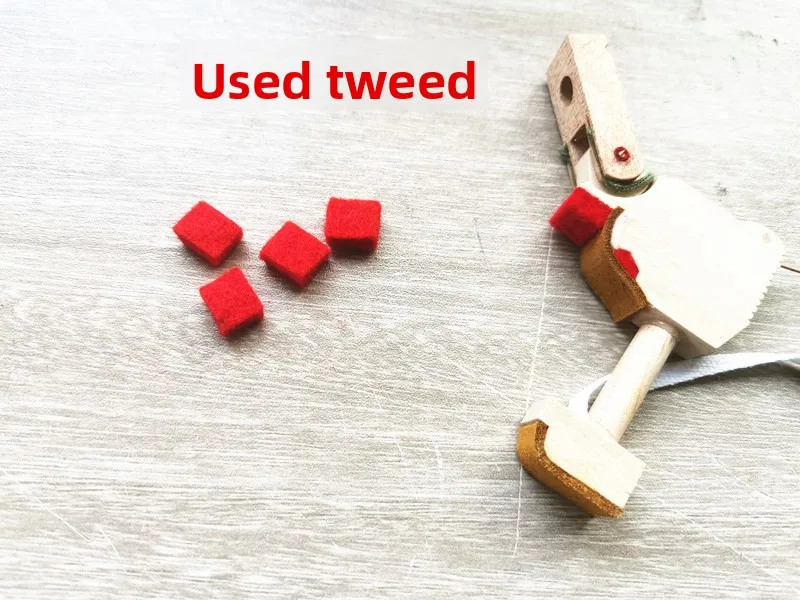 

Piano tuning tools, Kesen Wool piano accessories, hammer action, vintage However Cotton Red cotton