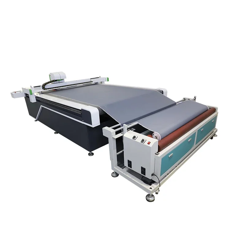 automatic feeding oscillating knife cutting machine towel,/bath towel/carpet/curtain cutter