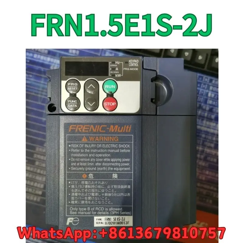 

second-hand Frequency converter FRN1.5E1S-2J 220V1.5KW test OK Fast Shipping