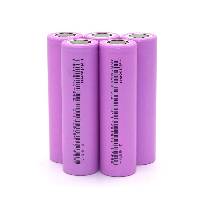 INR18650-26E 2600mah Lithium Ion Rechargeable Battery 5c 1000 Cycles 3.6v Electric Bicycle Li-ion 18650 Battery&Water Cannon