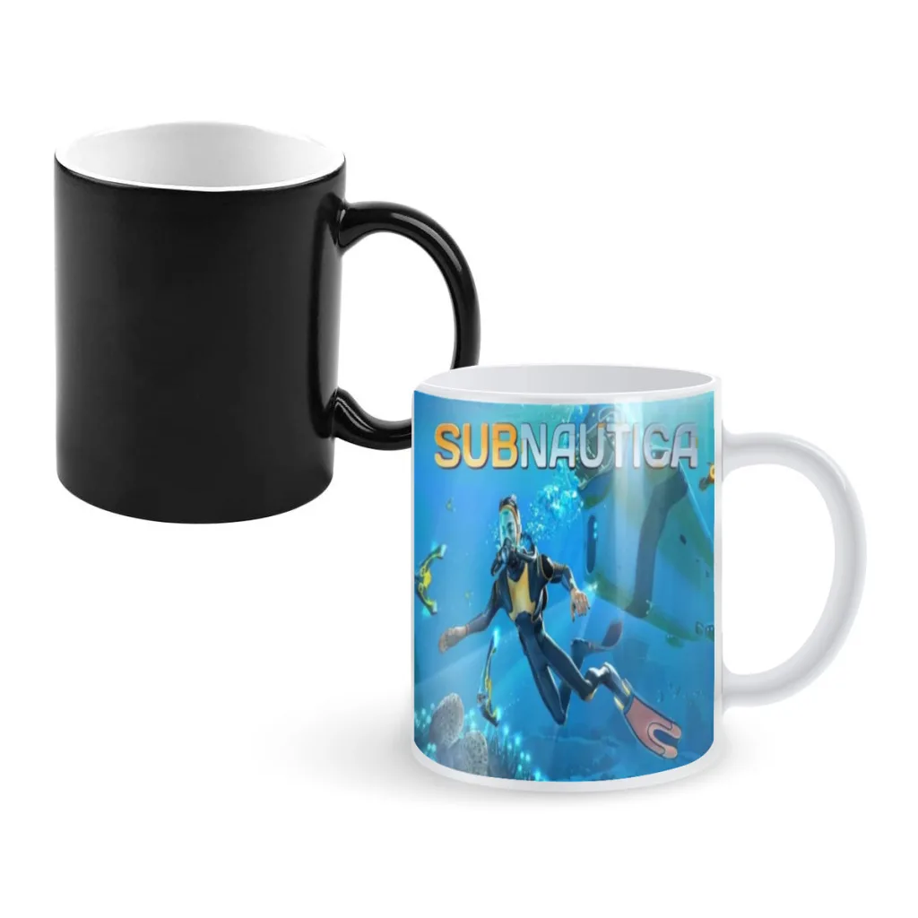 S-subnauticas game Creativity Change Color Chang mug Ceramic mug Hot Coffee Cup Breakfast Cup mug Friend Gift