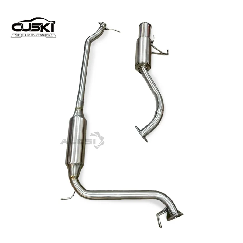 

Высокоэффективная задняя выхлопная система с изображением кота, используемая для Honda Fit GE8 1.5 2008-2013, выхлопная труба для спортивного автомобиля, звуковая печь