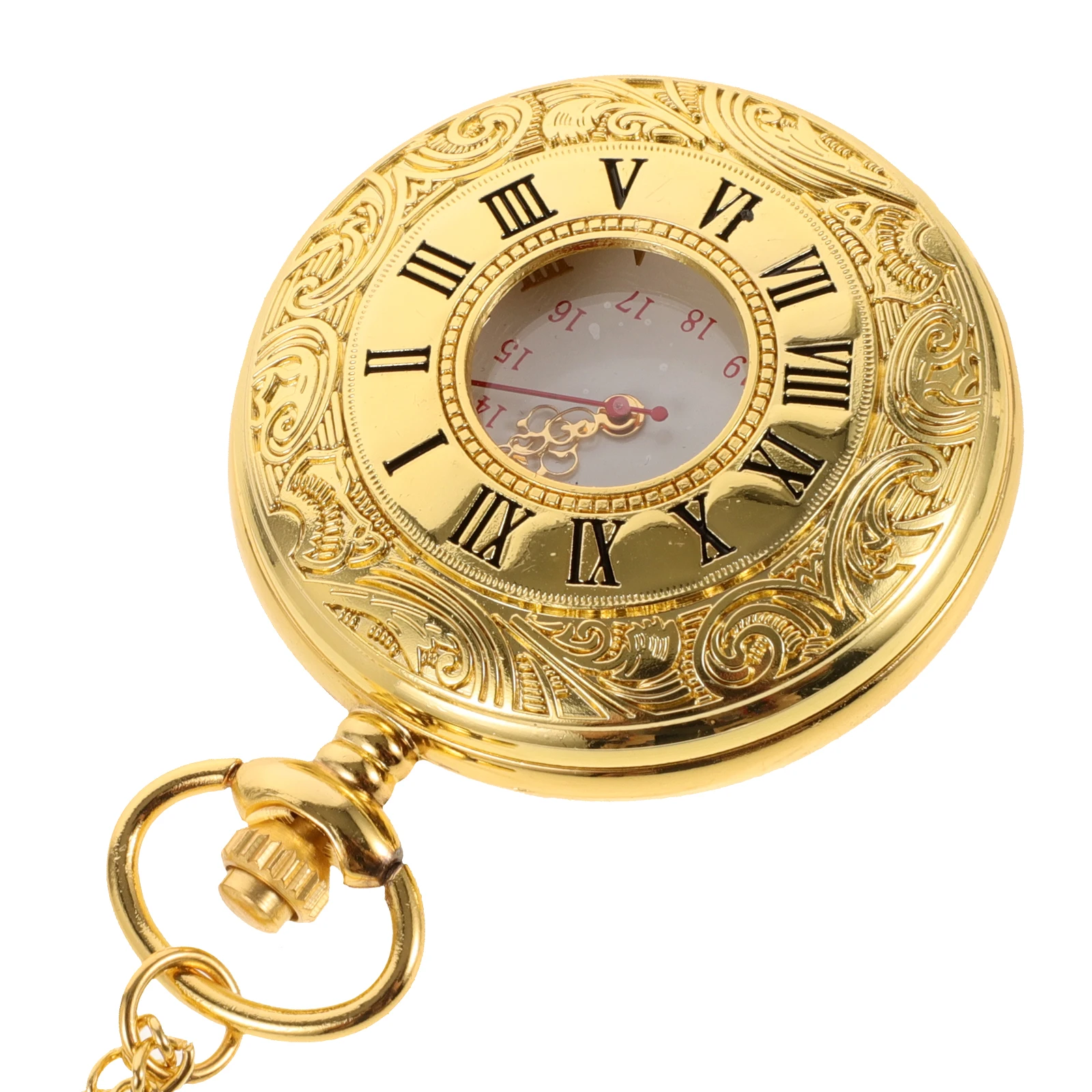 Roman Scale Watch Silver Metal Number High Quality Retro Retro Pocket Watch Small Vintage for Women Men Durable Classic