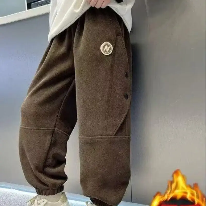 

Зимние штаны Детская одежда Одежда для мальчиков Одежда для девочек Детская одежда Брюки для отдыха Студенческие дети y2k Брюки для мальчиков новый стиль