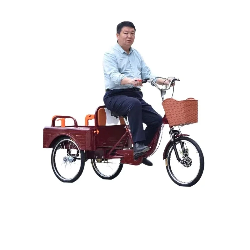 

Single speed human elderly tricycle ordinary pedal disc brake