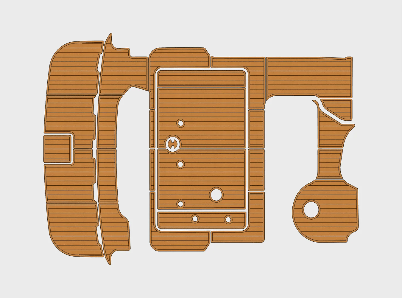 

1997-2000 Набор морских лучей 400 1/4 дюйма, 6 мм, пена EVA, нескользящий морской коврик из тикового дерева, настил из ПВХ, водный ковер, морской пол
