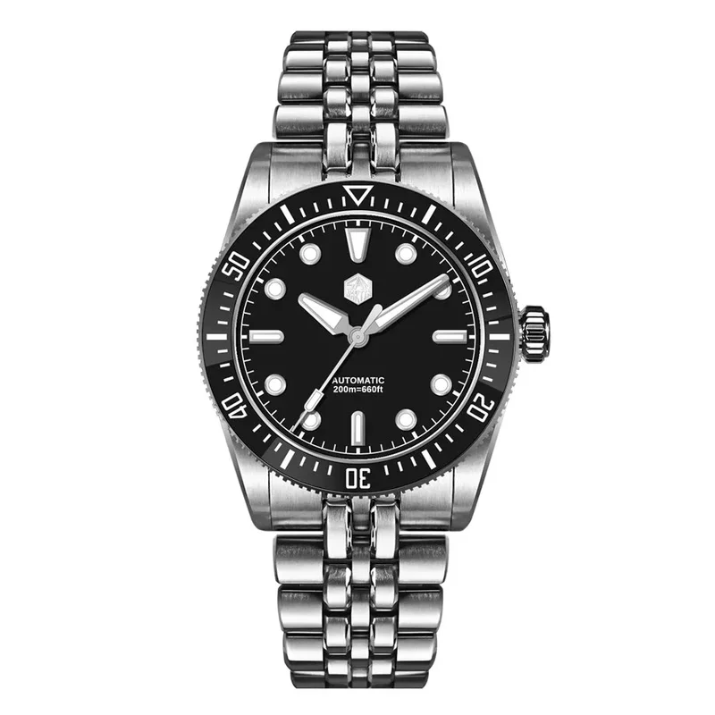 San Martin SN0148G Men Diver Watch Miyota 9015 Automatic Mechanical Watch Enamel Dial 200m Waterproof BGW9 Luminous Luxury Watch