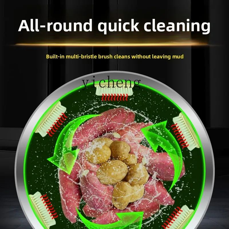 YFY  automatic washing  potato washing machine household and commercial washing potato lotus root sweet potato cleaning machine