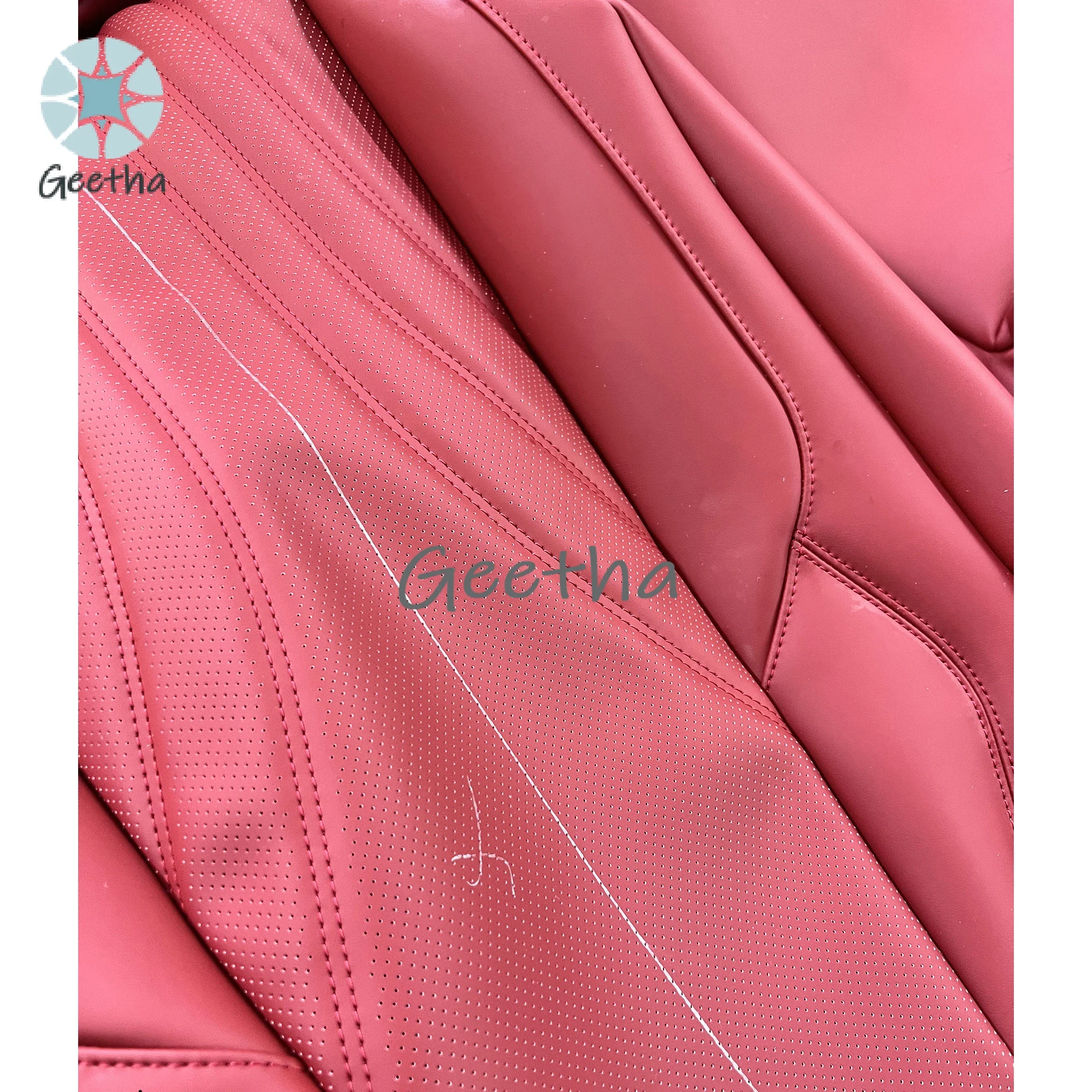 

For Custom Red Nappa Leather Full Replacement Car Seat Cover for Maserati MS14