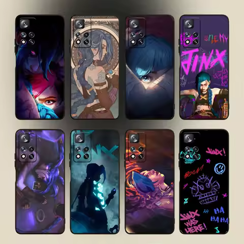 A-ArcaneS Jinx L-Lols Phone Case For Samsung Galaxy A20,A21s,A22,A31,A32,A52,A53,A72,73,A80,A91 Soft Black Cover