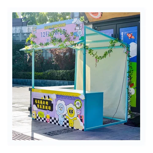 High Quality Advertising Foldable Promotion Table Display Food Stall Kiosk Portable Exhibition Stand