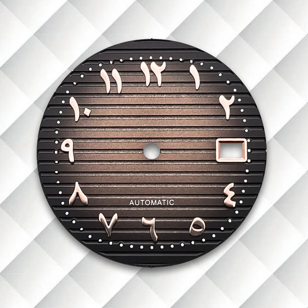 30.5mm S Logo Dial Fit NH35 Japanese Movement Arab Stripe Dial Watch Modification Accessories