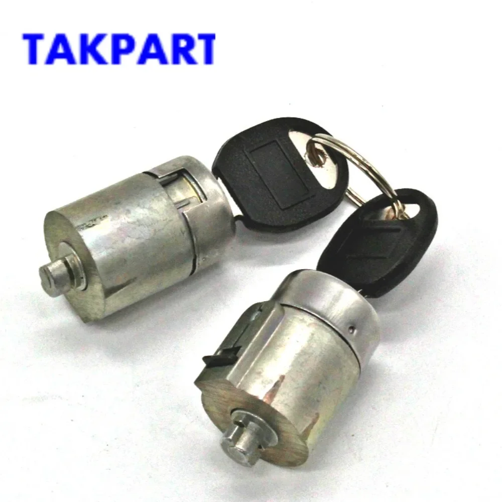 TAKPART Door Lock Cylinders for Chevy Suburban S-10 BLAZER Jimmy C1500 GMC Set of 2