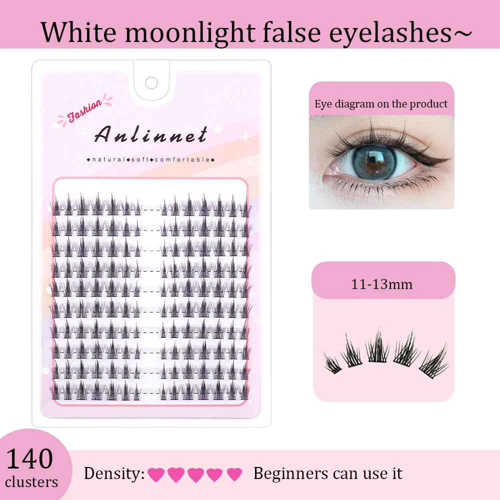 

10 Rows Large capacity Manga Lash Clusters Natural Look Handmade Grafting Individual False Eyelashes cosplay Eyelash Extension