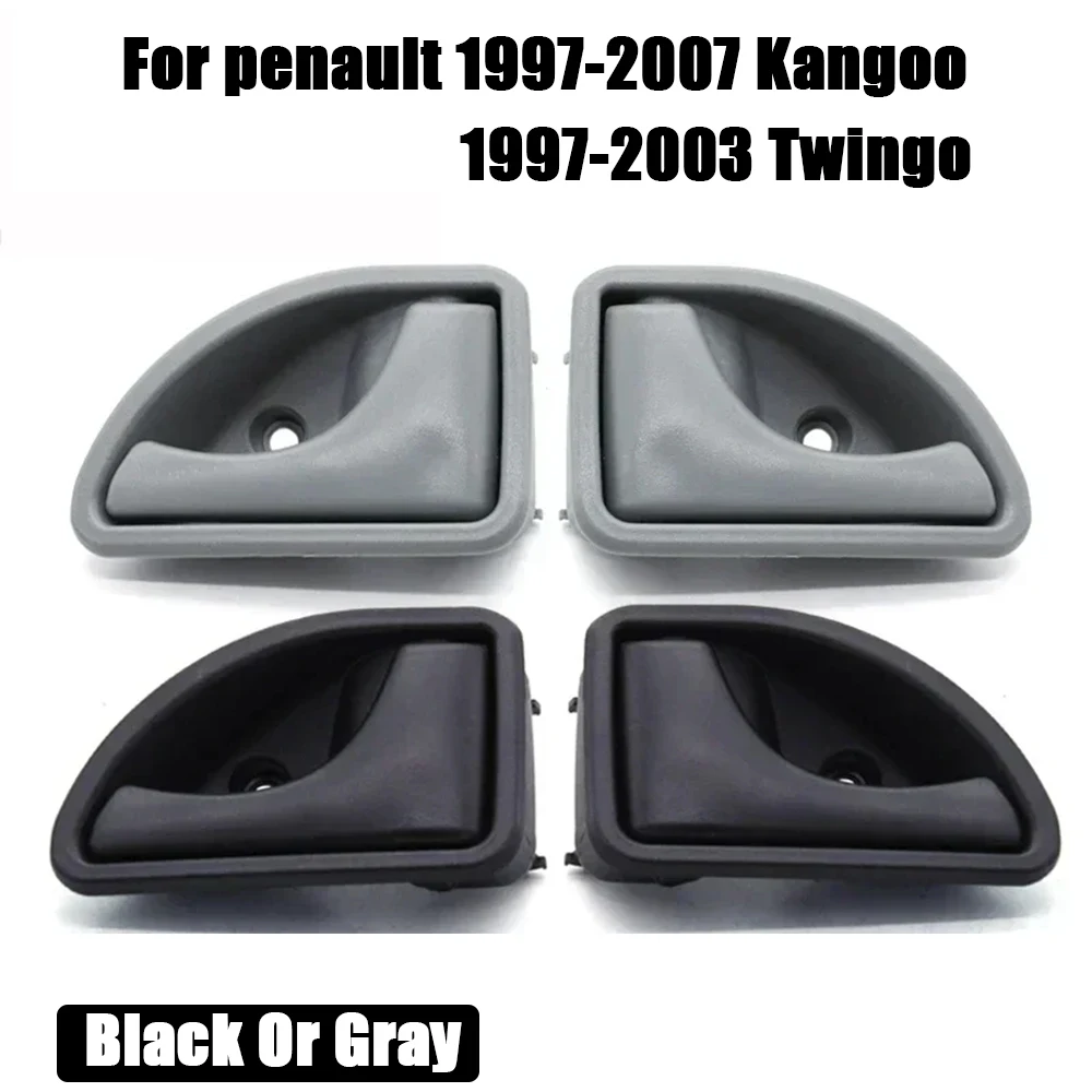 Para Renault Kangoo 1997-2007 y Twingo 1997-2003, 1 Par de Manijas Interiores de Puerta Delantera Izquierda y Derecha, 8200247802 82002478