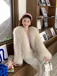 2024 New Real Raccoon Fur Knittted Coat For Women Raccoon Fur Autumn Winter Fashion Long Sleeve Round Neck Luxury Female Jacket