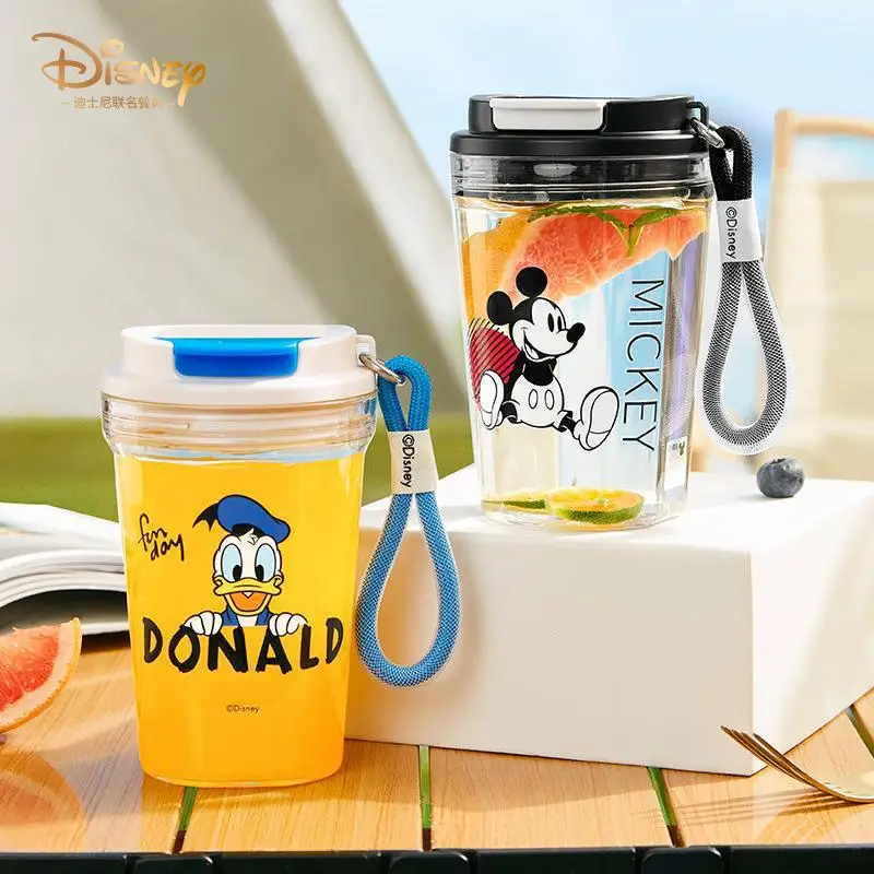 Disney Mickey Mouse Mickey Mug 460ml Coffee Mug Donald Duck Children's Drinking Bottle High Temperature Resistant Portable Mug