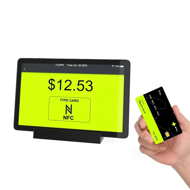 BOLRZO High-tech 11-inch store POS system NFC touch screen payment Android tablet, no battery, smart touchscreen, with