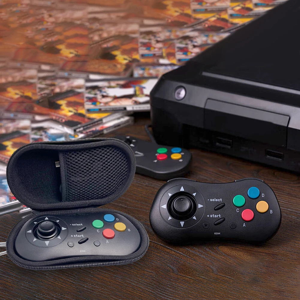 EVA Hard Carrying Case Anti Scratch Portable Storage Bag Anti-Drop Travel Carry Bag with Hand Strap for 8Bitdo NEOGEO/8Bitdo M30