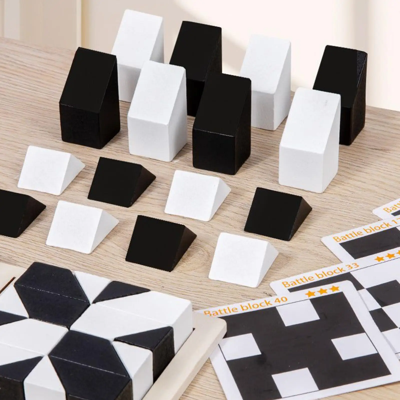 Houten blokpuzzel Brain Teaser Educatief speelgoed Reisfeest Familiespel voor kinderen Tieners Homeschooling, Home Classroom Camp