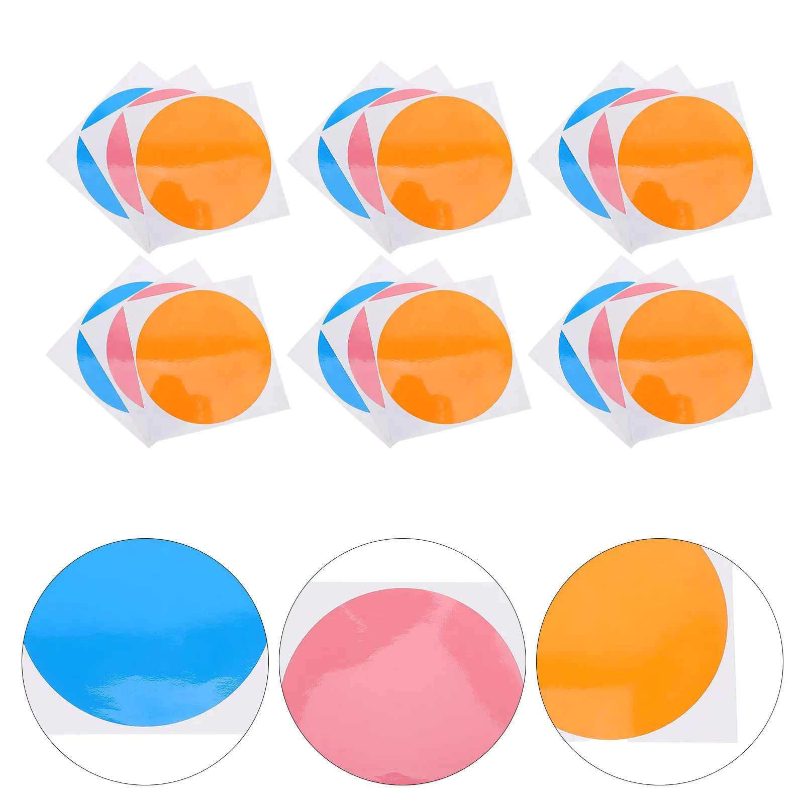 60Pcs Waterproof Writable Circle Stickers Round Carpet Dots Floor Spot Markers for Classroom Teacher Supplies Training
