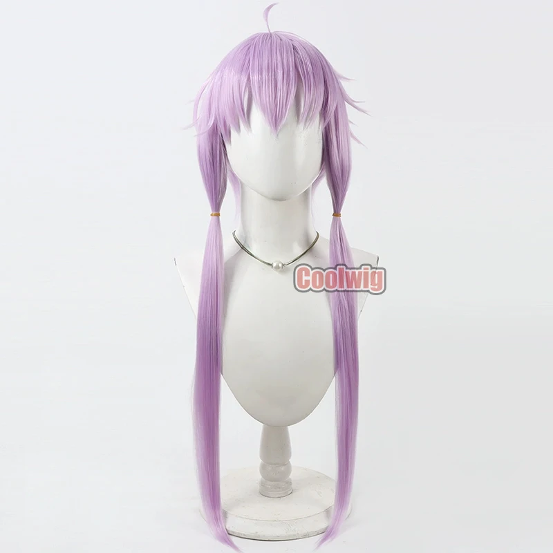 Coolwig Synthetic Hair Yuzuki Yukari Cosplay Wigs VOCALOID Yuzuki Yukari 70cm Long Straight Light Purple Wig Heat Resistant