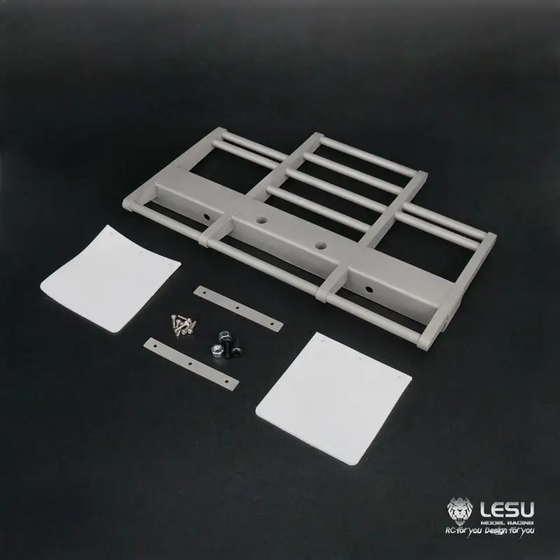 LESU RC 1/14 King Hauler Globe Liner Bull Bar Front Bumper Grille Guard For Tamiya 1/14 Tractor Truck Parts Accessories GW-K013