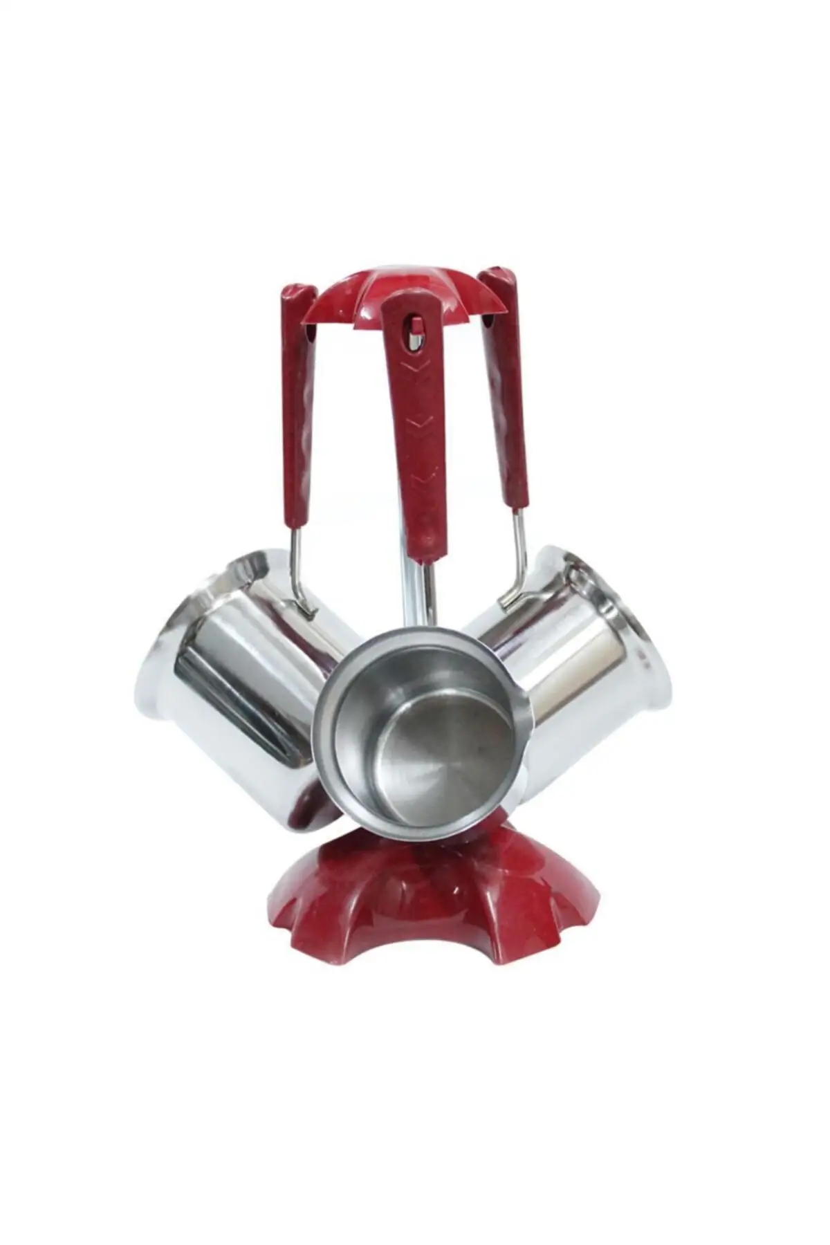 Equipo de cafetera de acero,