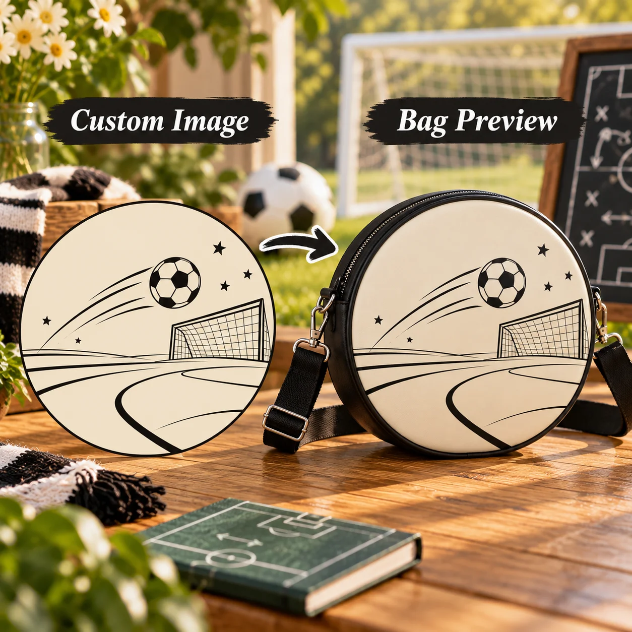 Custom Unique Shape Crossbody Bag Personalized Design Shoulder Sling Bag Creative Gift for Women Men Travel Casual Outing