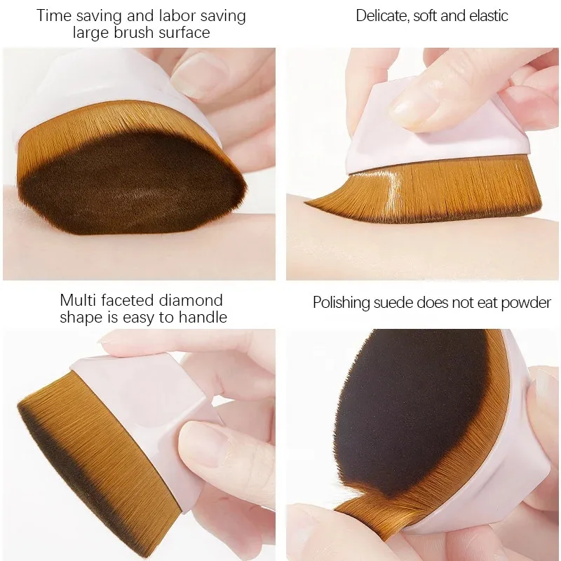 1/2/3/4pcs Magic Makeup Brush Liquid Foundation BB Cream No Trace Soft High Density Fiber Hair Easy To Carry Girls Beauty Tools