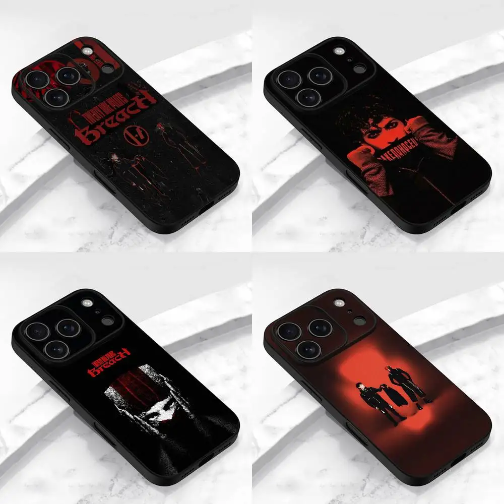 

T-Twenty One P-Pilots Breach Phone Case For iPhone 17,16,15,14,13,12,11,Pro,Max,Plus,E,Air,Mini Soft Black Shell