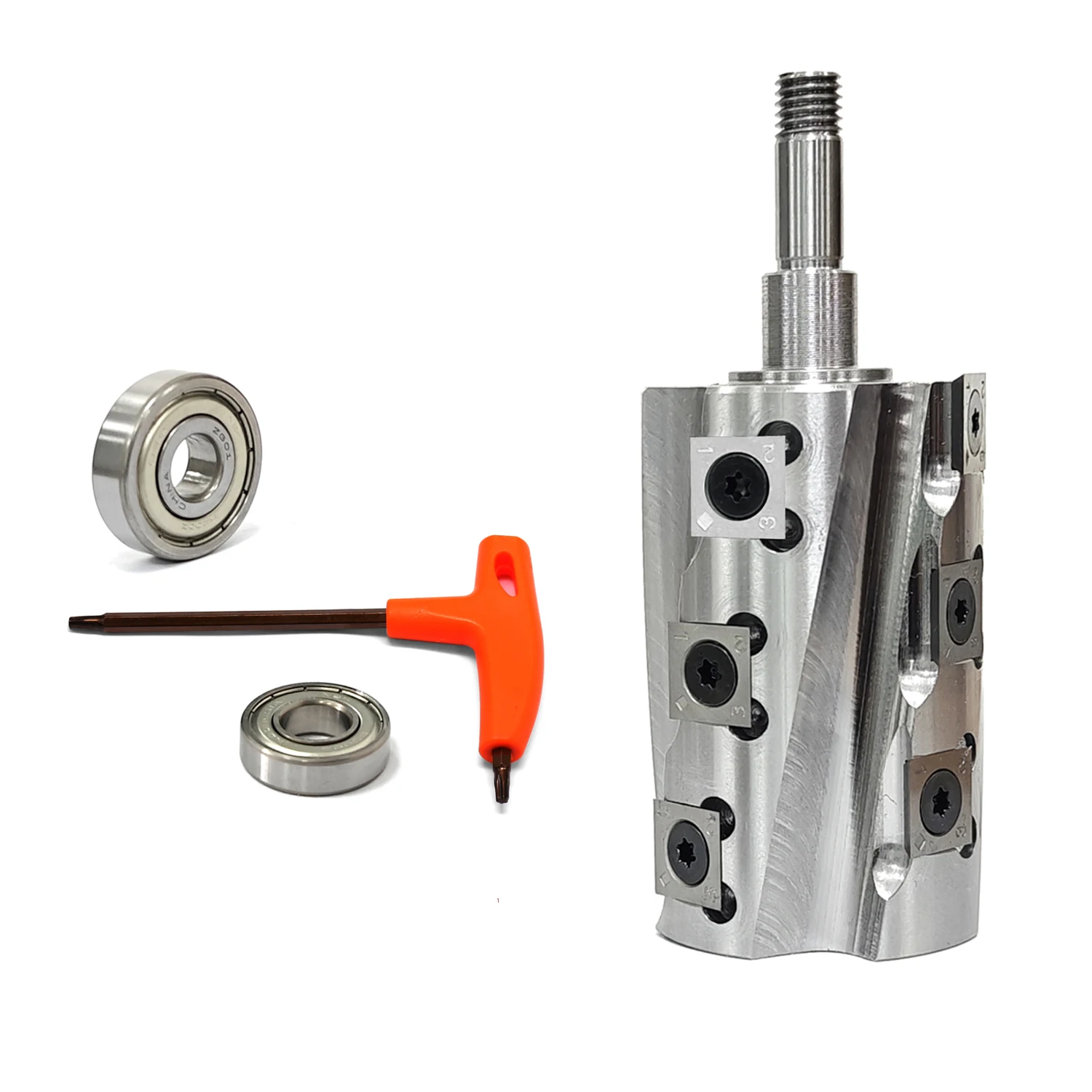 

Spiral Cutter Head for Electric Hand Held Planer KP0810 DKP181 Planer High Quality Helical Spiral Cutterhead Shaft