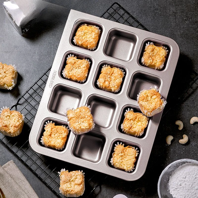 

Disposable Mini Square Cup Cake Mold, Non-stick, Easy to Clean, Small Paper Holder, Paper Mat, Durable, Kitchen Baking Tools