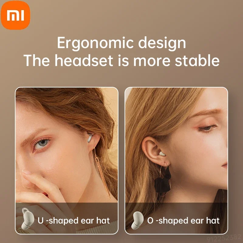 XIAOMI-auriculares inalámbricos TWS para dormir, cascos pequeños invisibles con Bluetooth, reducción de ruido, Comfrotable